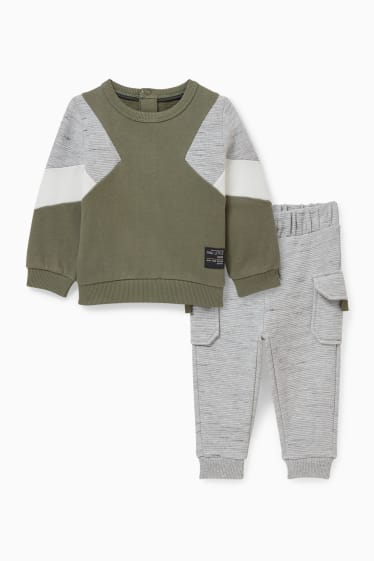 Baby Jungen - Baby-Outfit - 2 teilig - grün