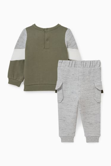 Baby Jungen - Baby-Outfit - 2 teilig - grün