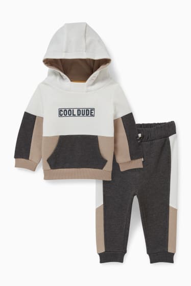 Baby Jungen - Baby-Outfit - 2 teilig - weiss