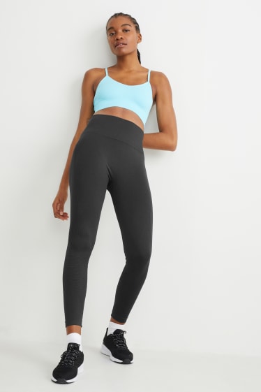 Women - Leggings - yoga - seamless - black