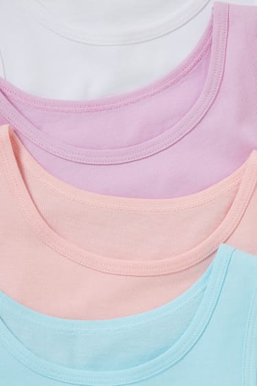 Enfants filles - Lot de 6 - maillots de corps - bleu clair