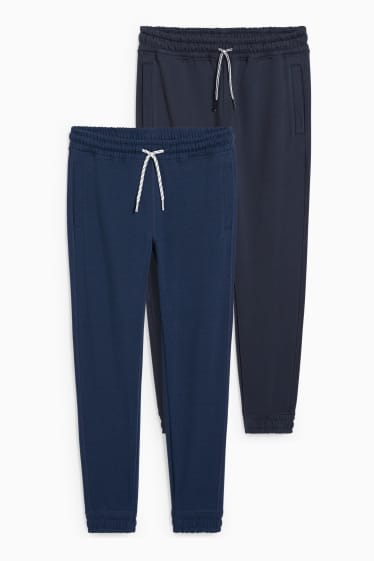 Enfants - Lot de 2 - pantalon de jogging - bleu foncé