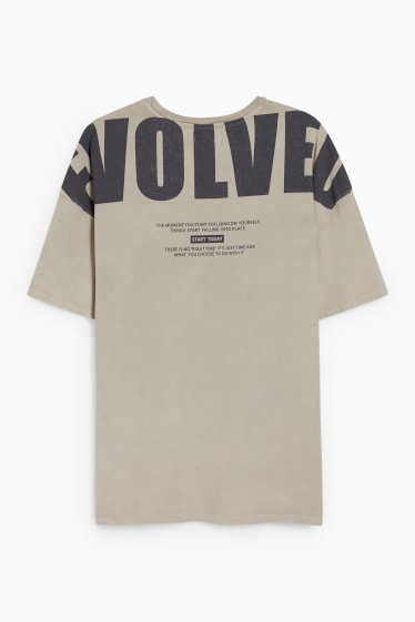 Hommes - T-shirt - beige clair