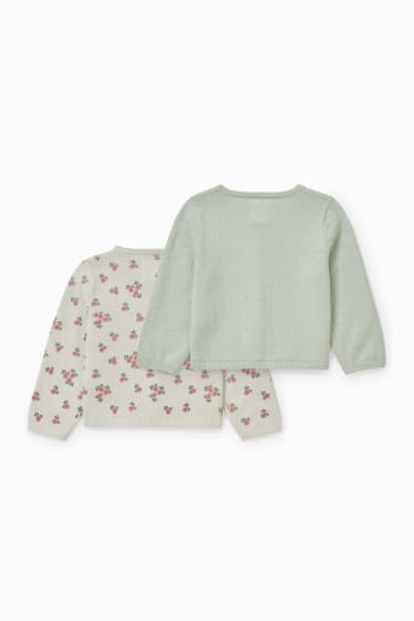 Baby Mädchen - Multipack 2er - Baby-Strickjacke - mintgrün