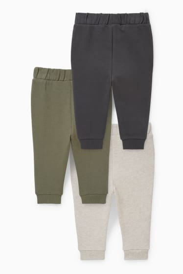 Bébés - Lot de 3 - pantalon de jogging bébé - vert