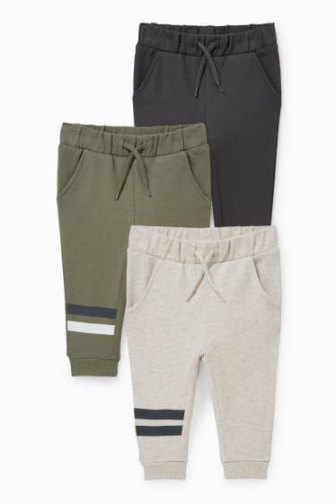 Bébés - Lot de 3 - pantalon de jogging bébé - vert