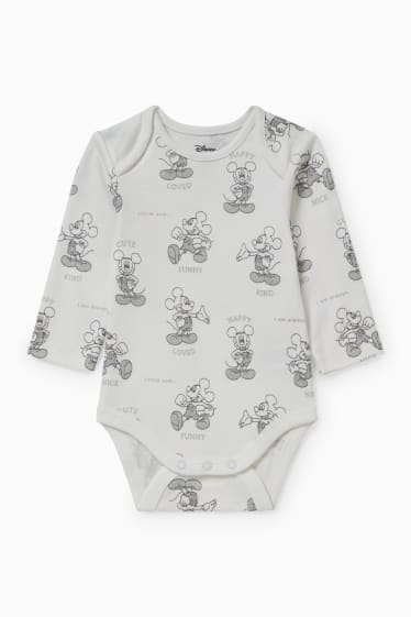 Nadons - Mickey Mouse - conjunt de pijama d’una peça  - 2 peces - gris clar jaspiat