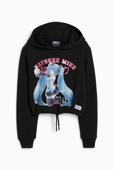 Kinder Mädchen - Hatsune Miku - Hoodie - schwarz