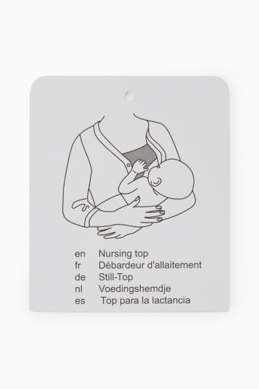 Donna - Felpa con cappuccio per allattamento - nero