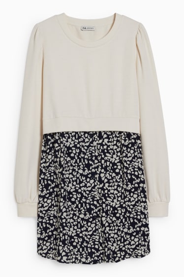 Women - Maternity sweatshirt - 2-in-1 look - white / black