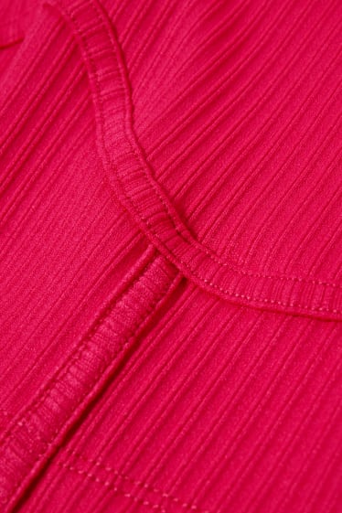 Femei - CLOCKHOUSE - tricou crop - roz