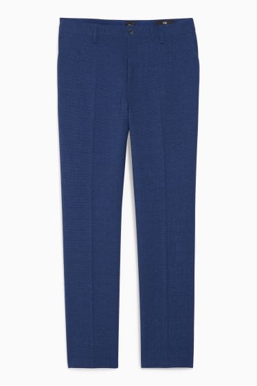 Hommes - Pantalon de costume - slim fit - Flex - LYCRA® - bleu foncé