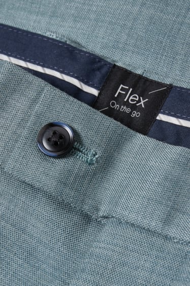 Hombre - Pantalón de vestir - colección modular - regular fit - Flex - LYCRA® - verde