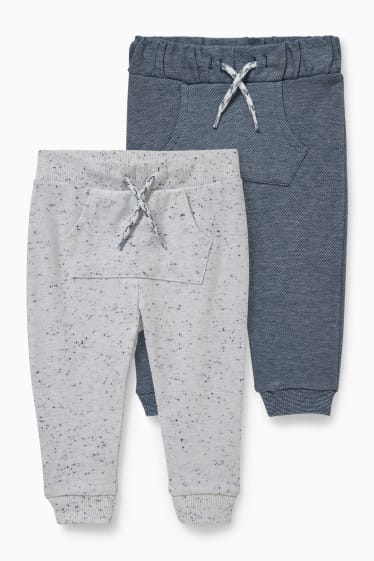 Bébés - Lot de 2 - pantalon de jogging pour bébé - bleu