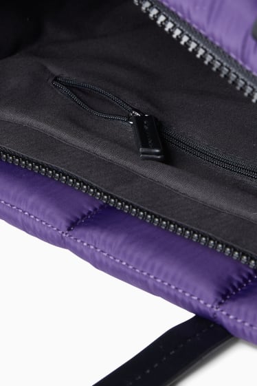 Mujer - Bolso shopper acolchado - violeta