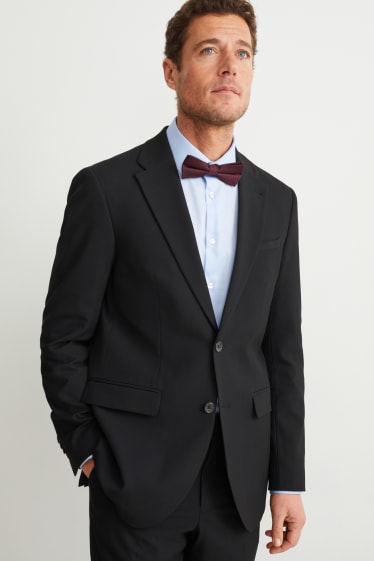 Men - Silk bow tie - bordeaux