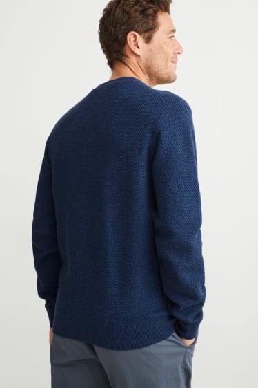 Uomo - Maglione - blu scuro