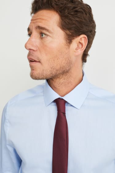 Men - Tie - dark red