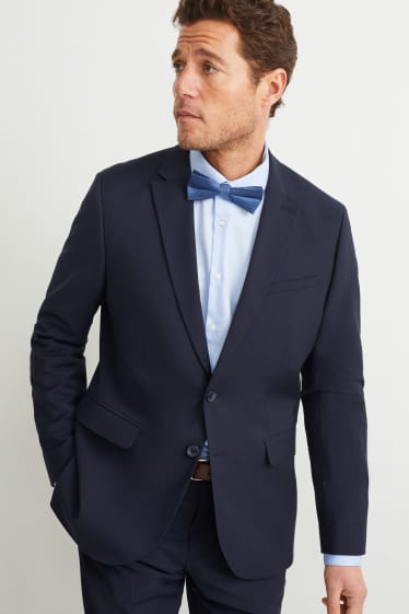 Men - Silk bow tie - blue