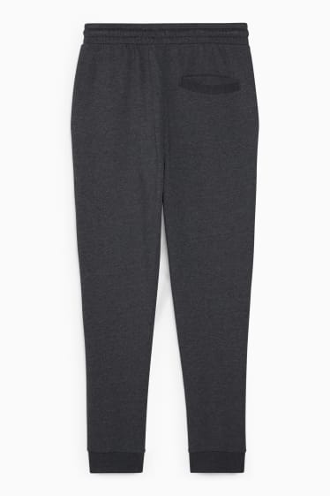 Pánské - Teplákové kalhoty - tmavě šedý melír