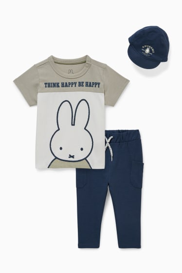 Babys - Miffy - Baby-Outfit - 3 teilig - cremeweiß
