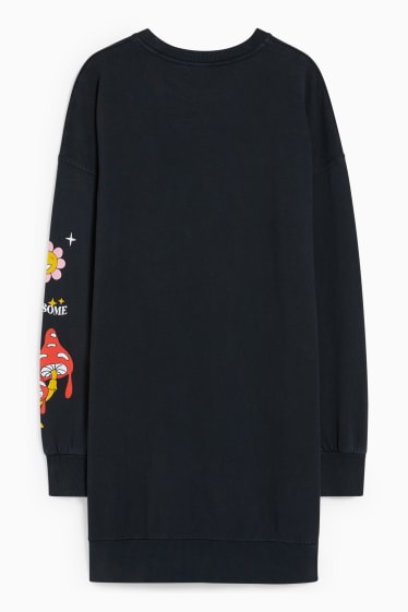 Femmes - CLOCKHOUSE - robe en molleton - noir