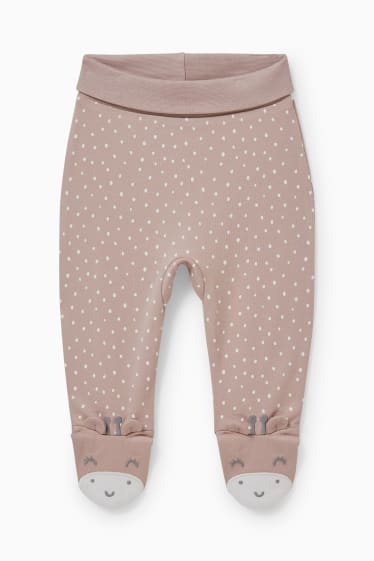 Baby Mädchen - Erstlingsoutfit - 2 teilig - cremeweiss