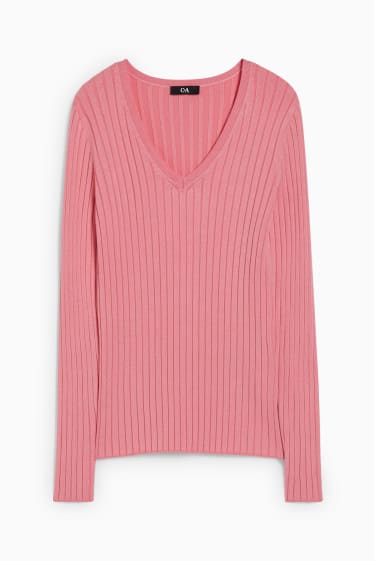 Donna - Maglione basic - fucsia