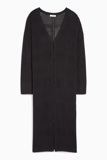 Donna - Cardigan lungo - nero