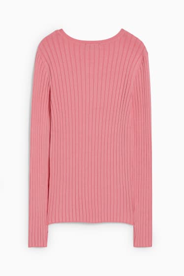Donna - Maglione basic - fucsia