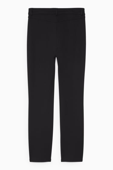 Dona - Pantalons de tela - high waist - regular fit - negre