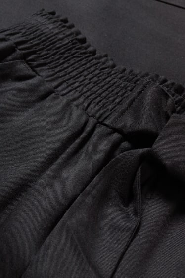 Copii - Fete - Pantaloni - tapered fit - negru