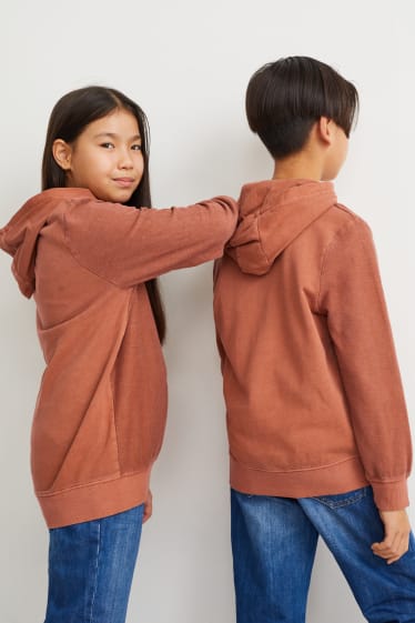 Niños - Sudadera con capucha - naranja oscuro