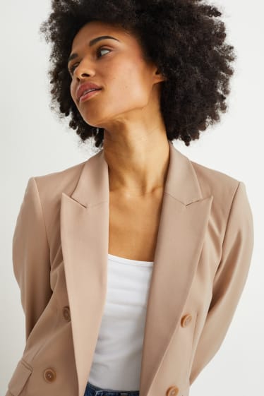 Femmes - Blazer de bureau - regular fit - beige