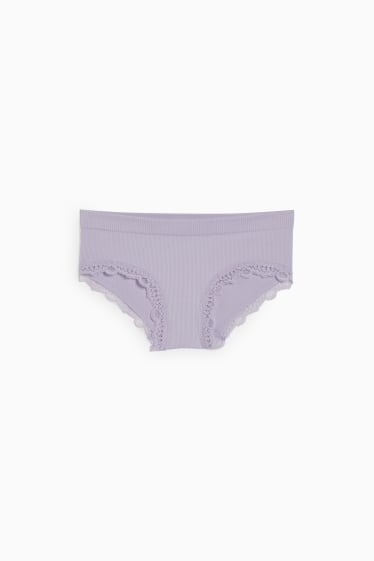 Femmes - Shorty - sans coutures - LYCRA® - lilas