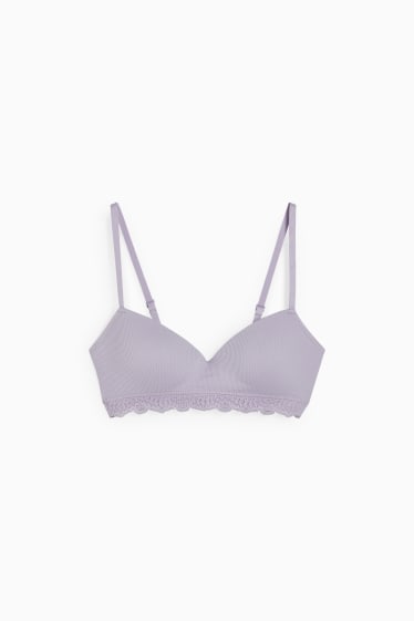 Dona - Sostenidors sense cèrcol - DEMI - enconxats - sense costures- LYCRA® - violeta clar