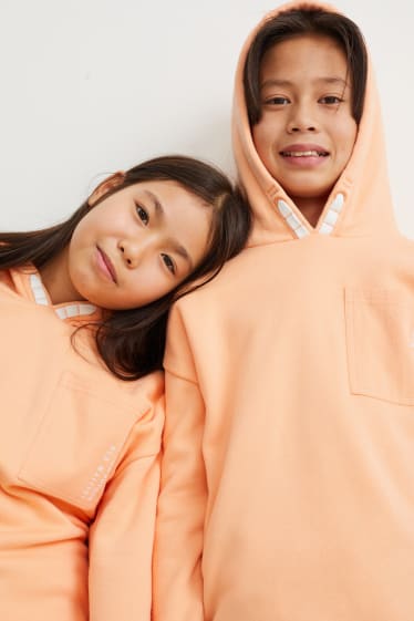 Enfants - Sweat à capuche - genderneutral - orange clair