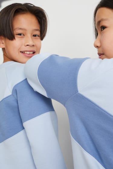 Copii - Bluză de molton - genderneutral - albastru deschis