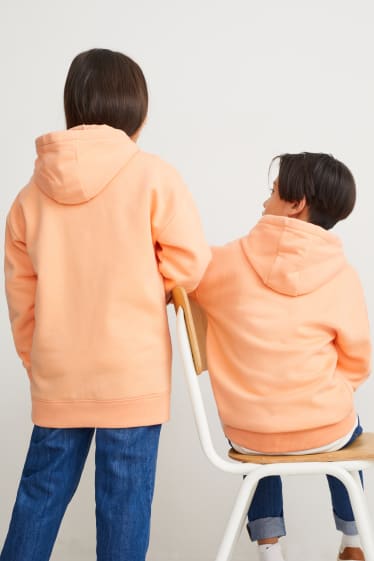Dzieci - Bluza z kapturem - genderneutral - jasnopomarańczowy