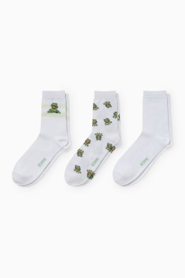 Women - Multipack of 3 - socks - Kermit - white