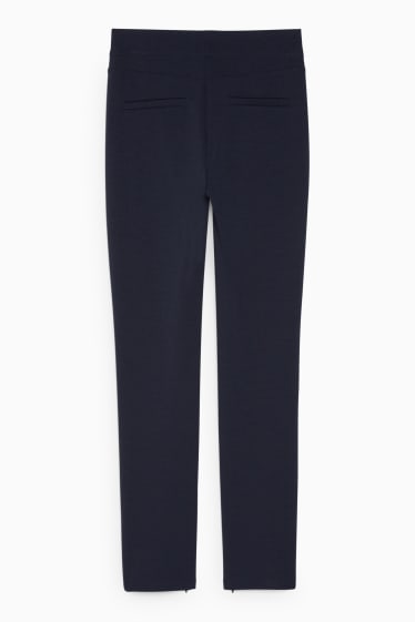 Dona - Pantalons de punt de samarreta - straight fit - blau fosc