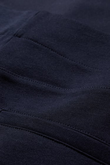 Femei - Pantaloni din jerseu - straight fit - albastru închis