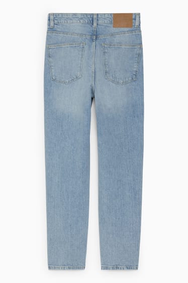 Kobiety - Mom jeans - wysoki stan - LYCRA® - dżins-jasnoniebieski