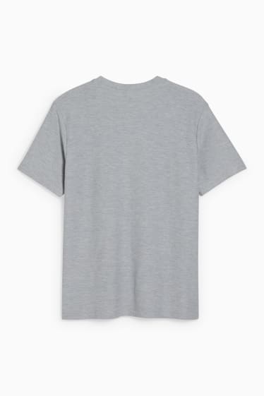 Men - T-shirt - light gray-melange