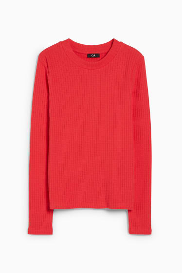 Dames - Longsleeve - rood