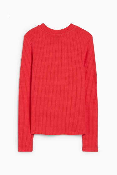 Dames - Longsleeve - rood