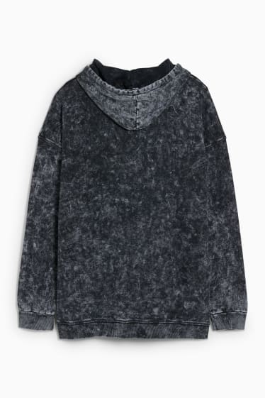 Hombre - Sudadera con capucha - gris jaspeado