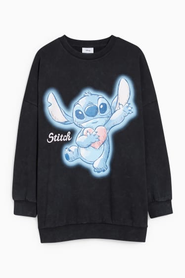 Tieners & jongvolwassenen - CLOCKHOUSE - sweatshirt - Lilo & Stitch - zwart