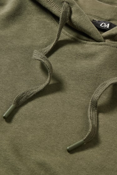 Women - Basic hoodie - dark green