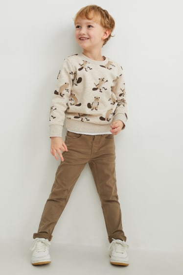 Enfants garçons - Pantalon - skinny fit - LYCRA® - beige